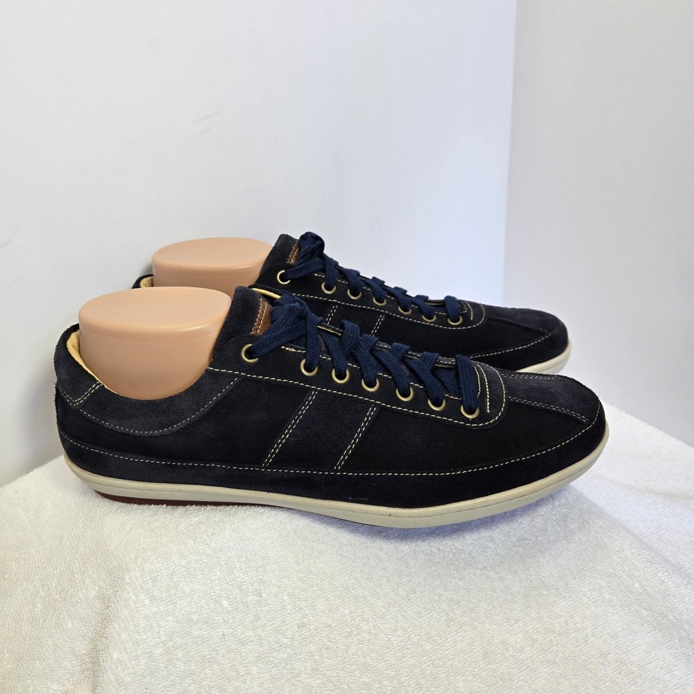 Martin Dingman Countrywear Suede Navy Lace Up Sneakers Mens Size 11 Preppy EUC